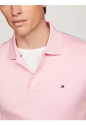 Polo Rosa De Corte Regular Tommy Hilfiger