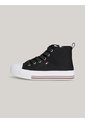 Tenis Altas Con Cordones Niña Negro Tommy Hilfiger de Tommy Hilfiger