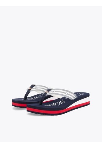 Sandalias Negro Con Logo Distintivo Tommy Hilfiger Tommy Hilfiger