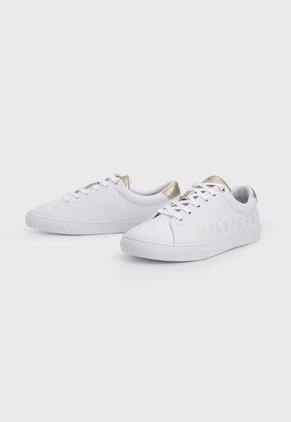 Tenis Lifestyle Blanco-Dorado Tommy Hilfiger