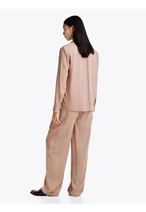 Camisa Beige Estampada De Corte Regular Tommy Hilfiger