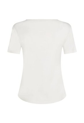 Camiseta Blanca Con Logo Estampado De Perro Tommy Hilfiger