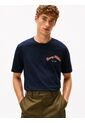 Camiseta Azul Marino De Cuello Redondo Con Logo Gráfico Tommy Hilfiger de Tommy Hilfiger