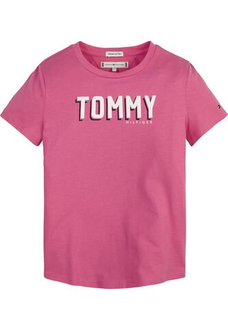 Camiseta Niña Essential De Algodón Orgánico Rosa Tommy Hilfiger Tommy Hilfiger