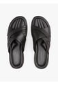 Sandalias Negro De Cuero Tommy Hilfiger de Tommy Hilfiger
