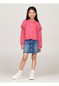 Camiseta Niña Rosa Con Mangas En Volante Tommy Hilfiger de Tommy Hilfiger