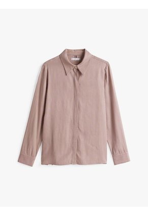 Camisa Beige Estampada De Corte Regular Tommy Hilfiger