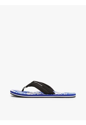 Sandalias Negro Con Estampado En La Plantilla Tommy Hilfiger