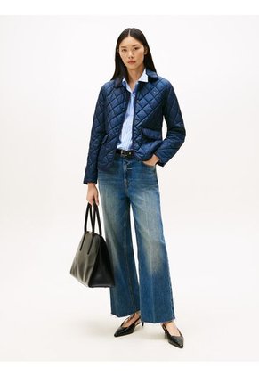 Chaqueta Azul Acolchada Con Logo Tommy Hilfiger