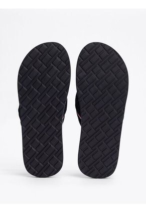 Sandalias Azul Distintivas Con Logos Tommy Hilfiger