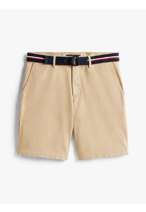 Bermudas Beige Brooklyn Con Cinturón Tommy Hilfiger