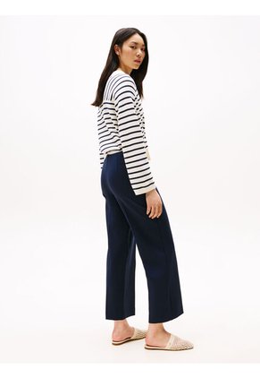 Pantalón Azul Capri De Talle alto Tommy Hilfiger
