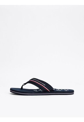 Sandalias Azul Distintivas Con Logos Tommy Hilfiger