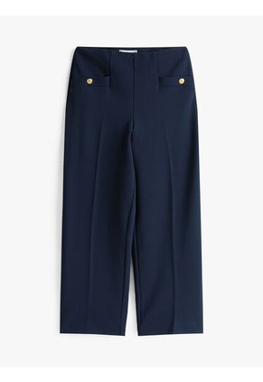 Pantalón Azul Capri De Talle alto Tommy Hilfiger
