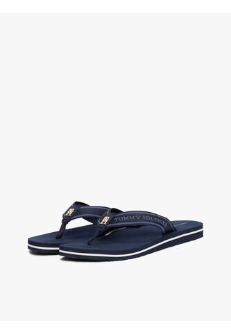 Sandalias Azul Con Inscripción Tonal En Tiras Tommy Hilfiger Tommy Hilfiger