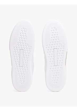 Tenis Blanco De Tenis En Cuero Tommy Hilfiger