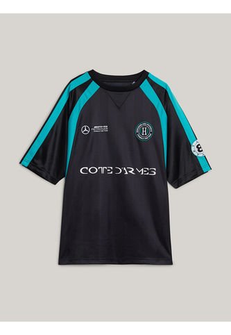 Camiseta Negra De Fútbol Tommy X Mercedes F1 X CR George Russell Tommy Hilfiger Tommy Hilfiger