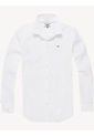 Camisa Blanca De Algodón Slim Fit Para Hombre Tommy Jeans de Tommy Hilfiger