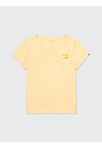 Camiseta Niña Amarilla Con Firma Sensorial Adaptive Tommy Hilfiger Tommy Hilfiger