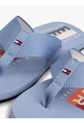 Sandalias Azul Con Tiras De Tejido Trenzado Tommy Hilfiger