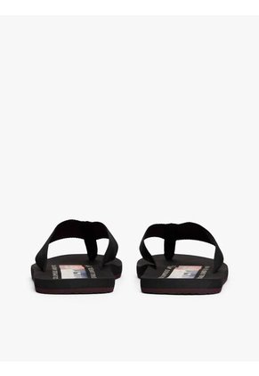 Sandalias Negro Con Tiras De Tejido Trenzado Tommy Hilfiger