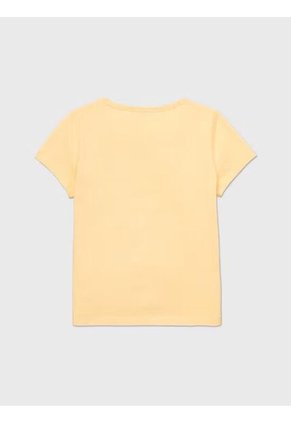 Camiseta Niña Amarilla Con Firma Sensorial Adaptive Tommy Hilfiger
