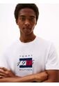 Camiseta Blanca De Punto Con Logo Gráfico Tommy Hilfiger de Tommy Hilfiger
