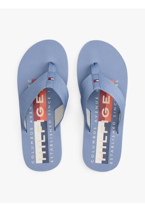Sandalias Azul Con Tiras De Tejido Trenzado Tommy Hilfiger