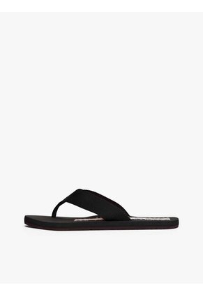 Sandalias Negro Con Tiras De Tejido Trenzado Tommy Hilfiger