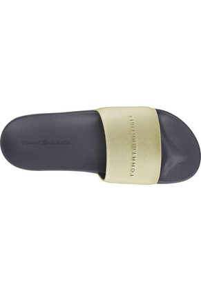 Sandalias Con Pala Metalizada Mujer Dorado Tommy Hilfiger