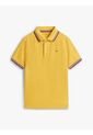 Polo Amarillo Manga Corta Con Logo Tommy Hilfiger de Tommy Hilfiger