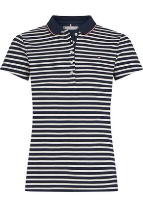Polo Azul Heritage Slim De Manga Corta  Tommy Hilfiger