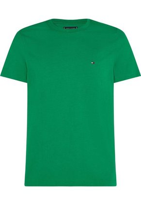 Camiseta Verde Essential Con Logo Tommy Hilfiger