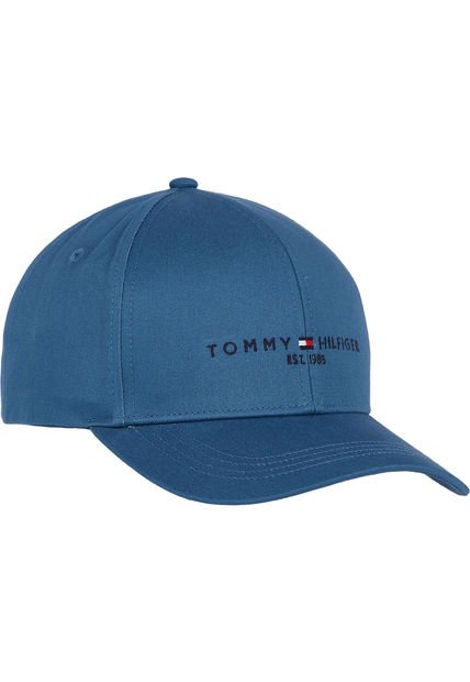 Gorra Established Con Logo Bordado Azul Tommy Hilfiger
