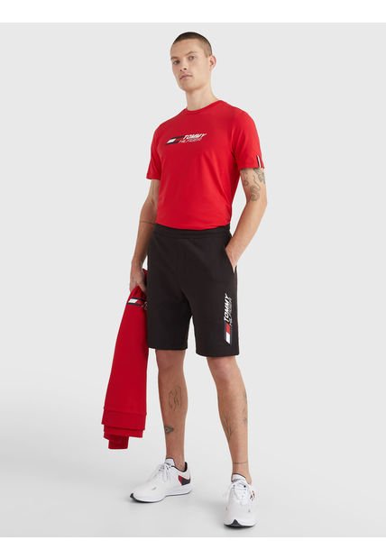 Bermudas Sport Essential Cool Hombre Negro Tommy Hilfiger
