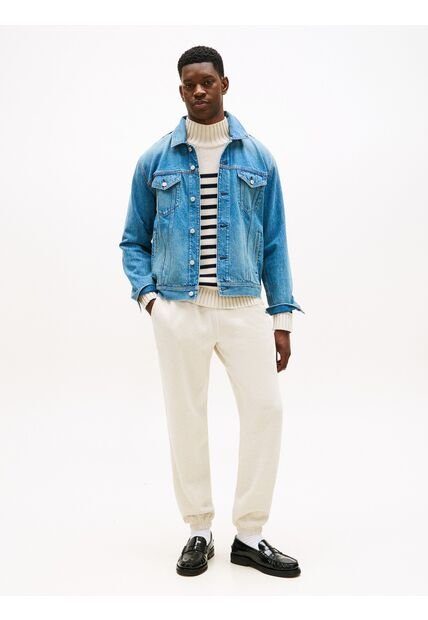 Joggers Gris De Felpa Con Bajos Elásticos Tommy Hilfiger