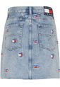 Falda Vaquera De Algodón Reciclado Con Logos Mujer Azul Tommy Jeans de Tommy Hilfiger