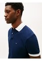Polo Azul De Corte Regular Con Logo Tommy Hilfiger de Tommy Hilfiger