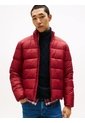 Chaqueta Roja De Cuello Alto Acolchada Con Logo Tommy Hilfiger de Tommy Hilfiger