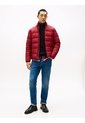 Chaqueta Roja De Cuello Alto Acolchada Con Logo Tommy Hilfiger de Tommy Hilfiger