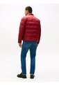 Chaqueta Roja De Cuello Alto Acolchada Con Logo Tommy Hilfiger de Tommy Hilfiger