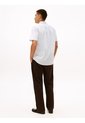 Camisa Celeste Flex Poplin De Rayas Manga Corta Con Logo Tommy Hilfiger de Tommy Hilfiger