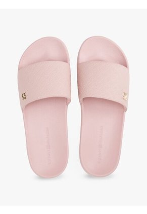 Sandalias Rosa Con Monogramas TH En Relieve Tommy Hilfiger