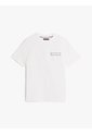 Camiseta Blanca De Cuello Redondo Con Logo Estampado Tommy Hilfiger de Tommy Hilfiger