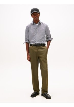 Camisa Negra Heritage Oxford De Cuadros Gingham Tommy Hilfiger