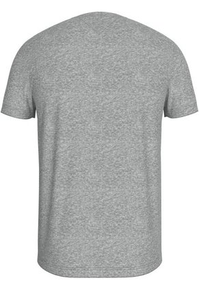 Camiseta Gris Con Logo Bordado En El Pecho Tommy Hilfiger