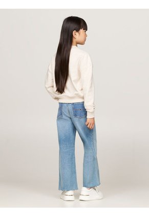 Saco Gris Niña Con Diseño De Puntos En Foil En El Logo Tommy Hilfiger