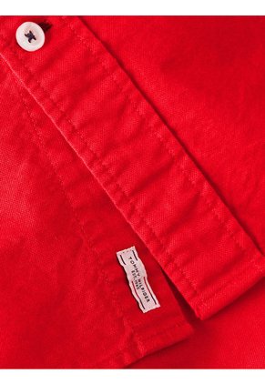 Camisa Garment Oxford Rojo Tommy Hilfiger