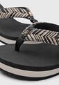 Sandalia Tacón Corrido TOMMY HILFIGER Rope Negro de Tommy Hilfiger