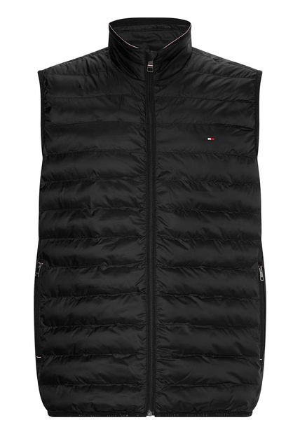 Chaleco Acolchado Y Plegable Hombre Negro Tommy Hilfiger